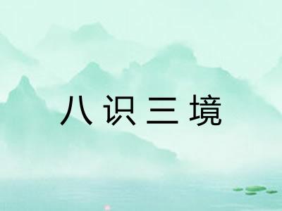 八识三境 八识三境