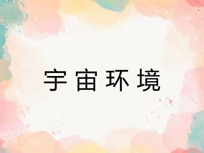 宇宙环境 宇宙环境