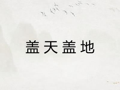 盖天盖地