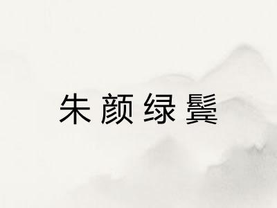 朱颜绿鬓