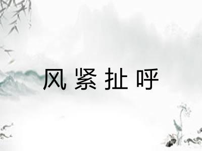 风紧扯呼