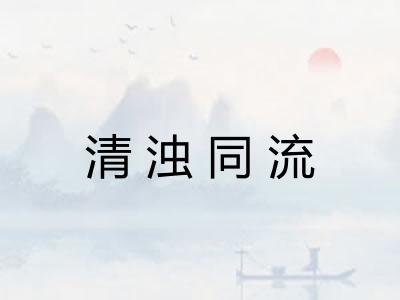 清浊同流