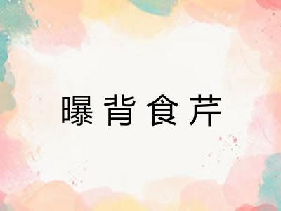 曝背食芹 曝背食芹