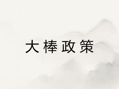 大棒政策