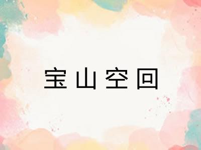 宝山空回