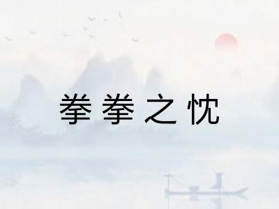 拳拳之忱