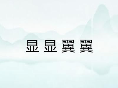 显显翼翼