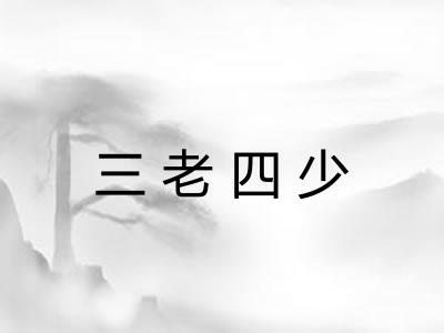 三老四少