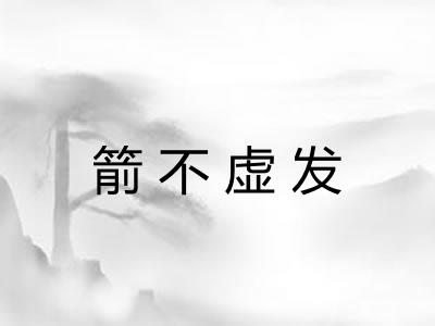 箭不虚发 箭不虚发