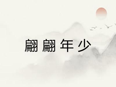 翩翩年少 翩翩年少