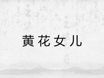黄花女儿 黄花女儿