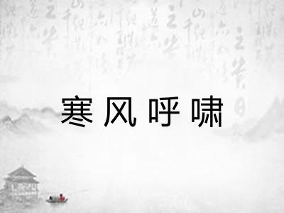 寒风呼啸 寒风呼啸