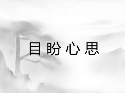 目盼心思 目盼心思