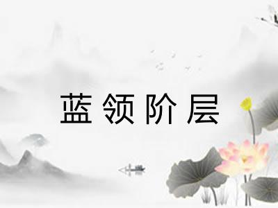 蓝领阶层 蓝领阶层