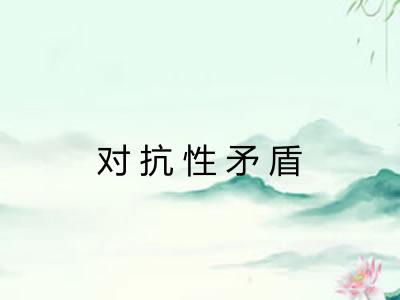 对抗性矛盾